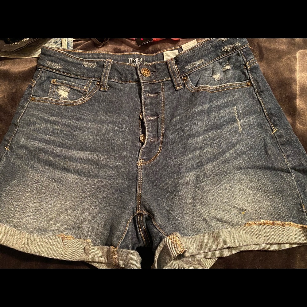 Time and Tru High Rise Shorts